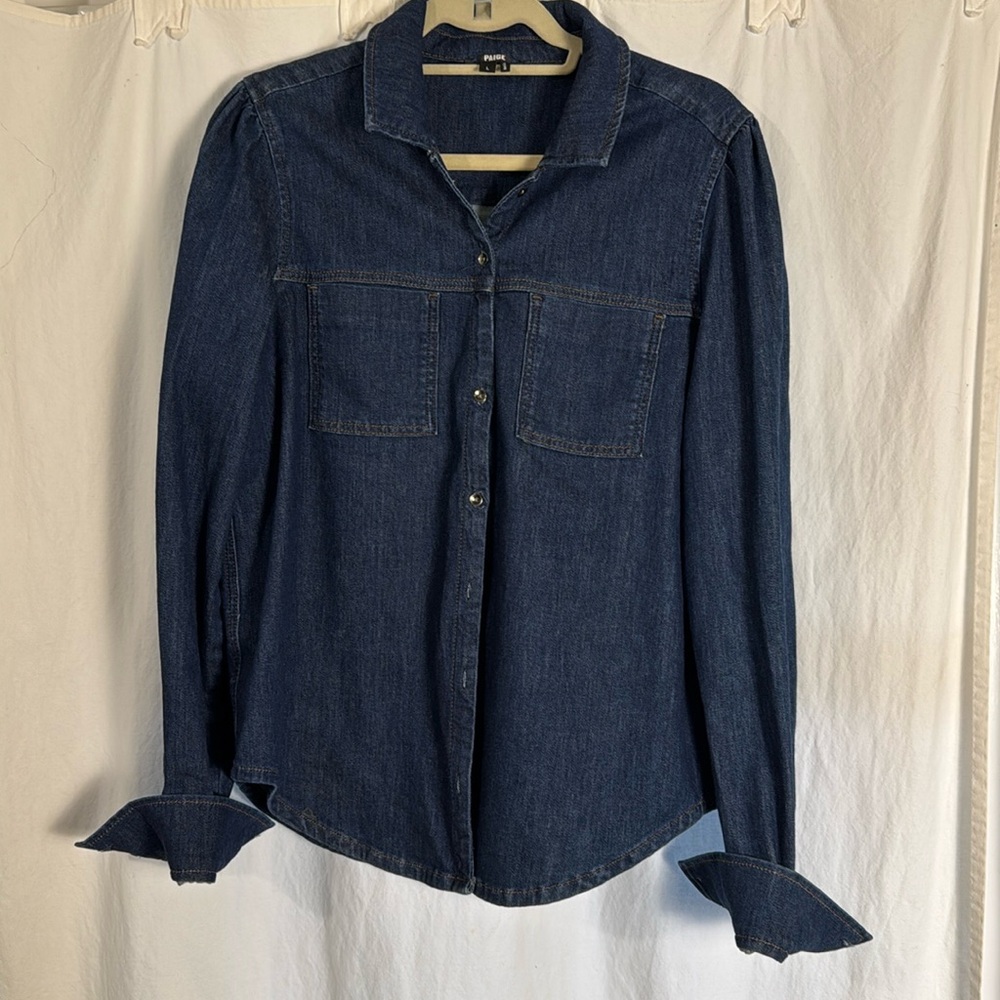 Paige denim button up shirt.